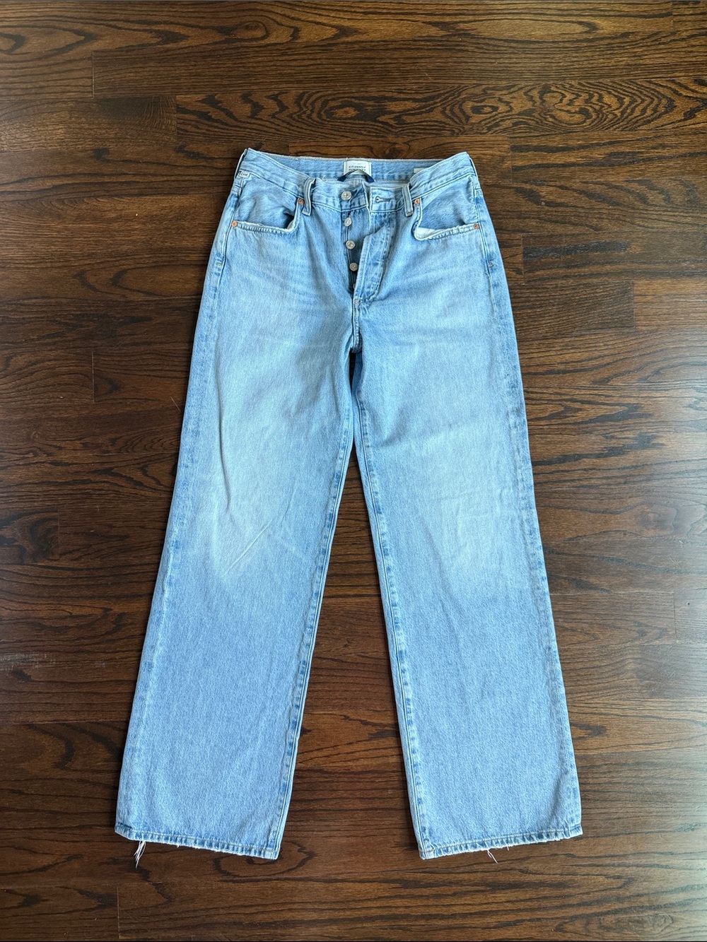 Citizens Of Humanity Light Blue Straight Leg Jeans